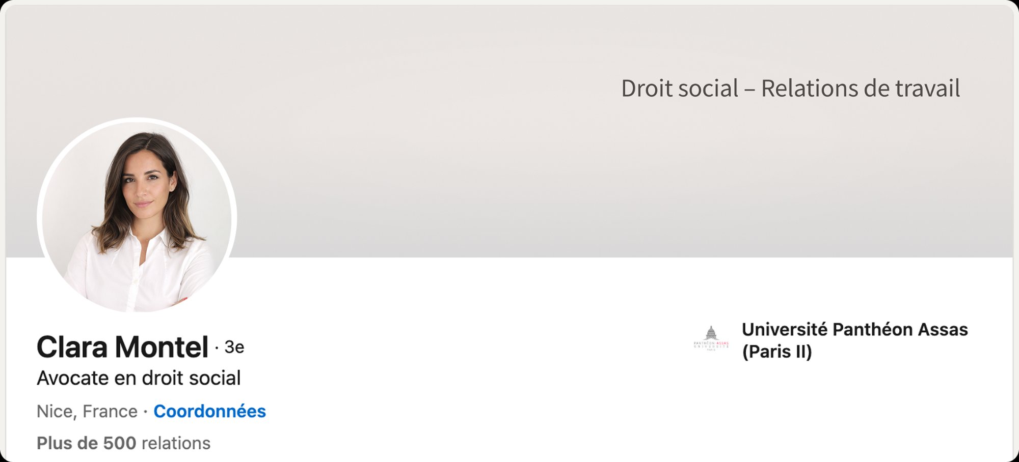 Bannière LinkedIn — Avocat indépendant, droit social